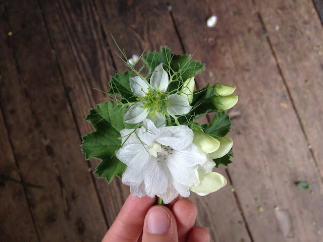 boutineer, maine, florist, farmer florist, weddings, chickadee hill flowers, rustic, fairy tale