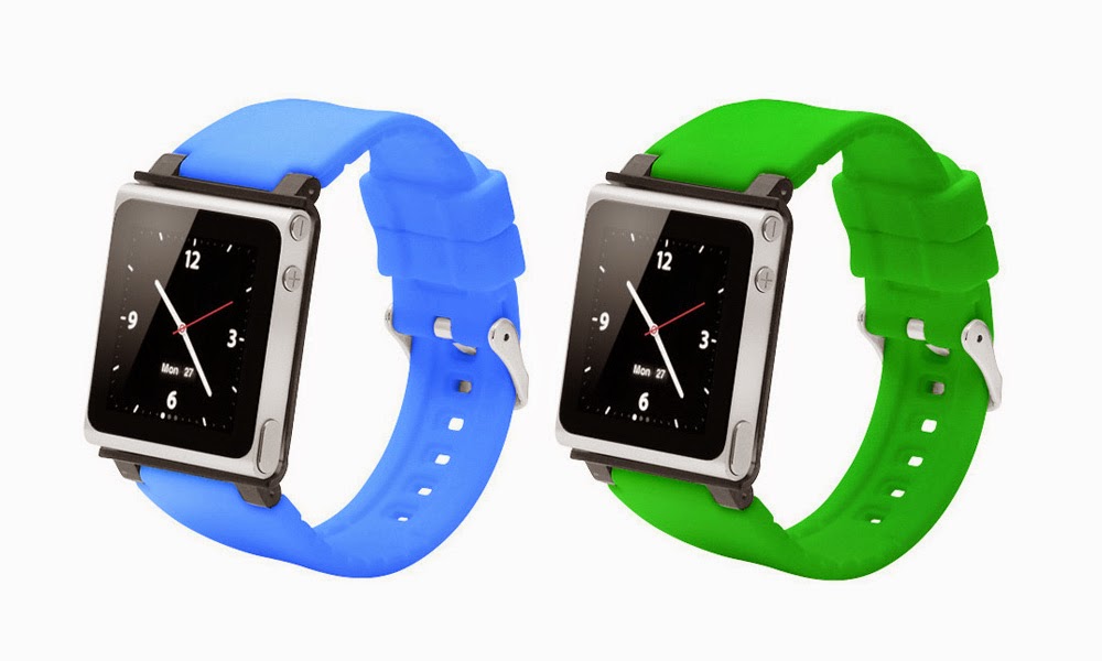 iWatch Q Collection Watch Strap for iPod Nano 6G Blue