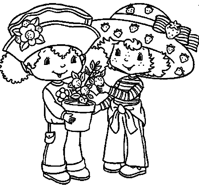 Strawberry Shortcake Coloring Pages title=