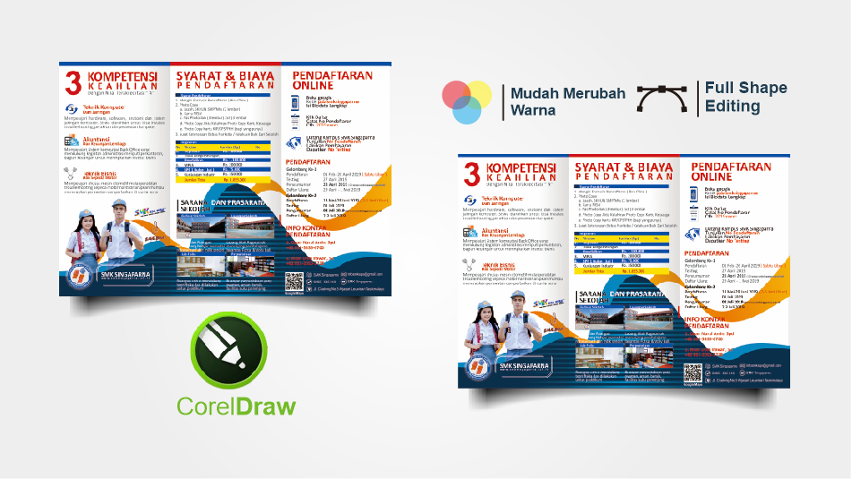 Download Brosur Cdr Contoh Brosur Ppdb Cdr Lipat 3 Gratis Templatekita Com