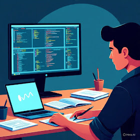 A latin developer working in tech projects