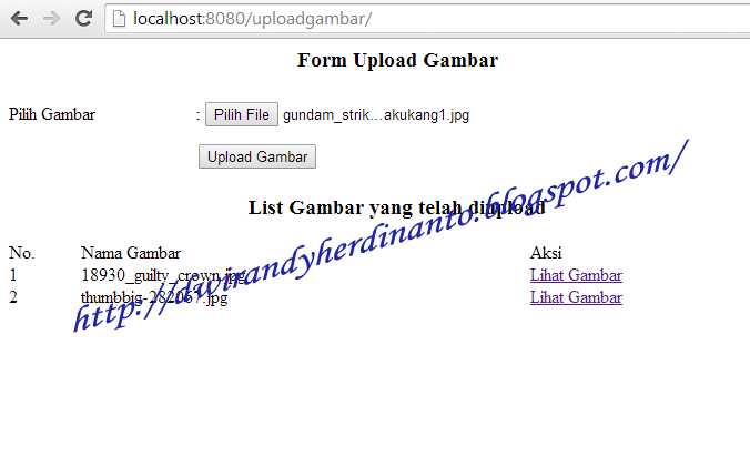 Upload dan Menampilkan Gambar dengan PHP dan MySQL
