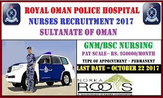 Royal Oman Police Hospital Norka Roots Nurses Recruitment 2017