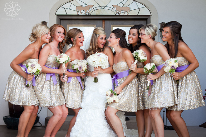 Wedding Trends} : Sequin Bridesmaid Dresses