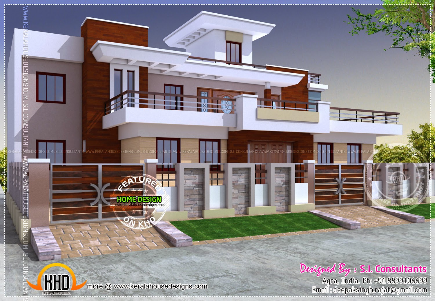  Modern  style India  house  plan  Home  Kerala Plans 