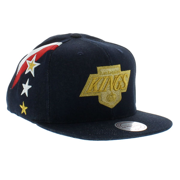 Los Angeles Kings: USA Denim Stripes SNAPBACK [Mitchell & Ness]