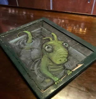 Graffiti on canvas by David Zinn