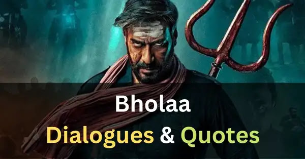 top bholaa movie dialogues - read and share best quotes, instagram captions bios and shayari from bholaa movie.