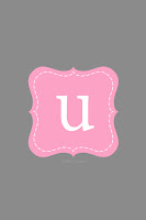 Personalized Initial pink