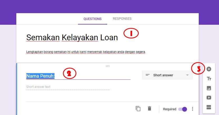 Contoh Soalan Google Form - Soalan bs