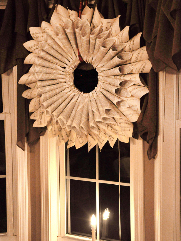 Christmas Sheet Music Wreath