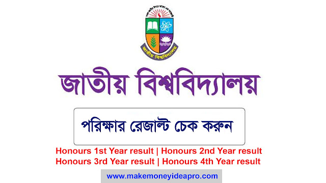 National University result | Honours 1st Year result | Honours 2nd Year result | Honours 3rd Year result | Honours 4th/Final Year result