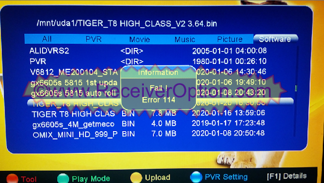 TIGER T8 HIGH CLASS V2 HD RECEIVER OLD V3.64 SOFTWARE WINDOWS 10 THEM