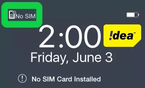 How To Fix No Sim Error Problem Solved in Idea SIM Card