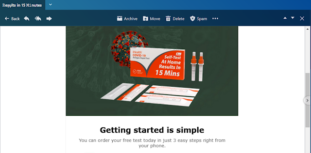 COVID-19 Take Home Test Scam