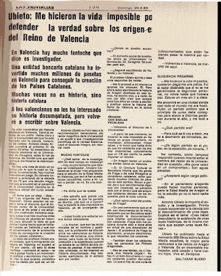 Antonio Ubieto Arteta, entrevista, Baltasar Bueno.