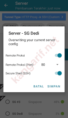 cara menggunakan akun ssh server http injector