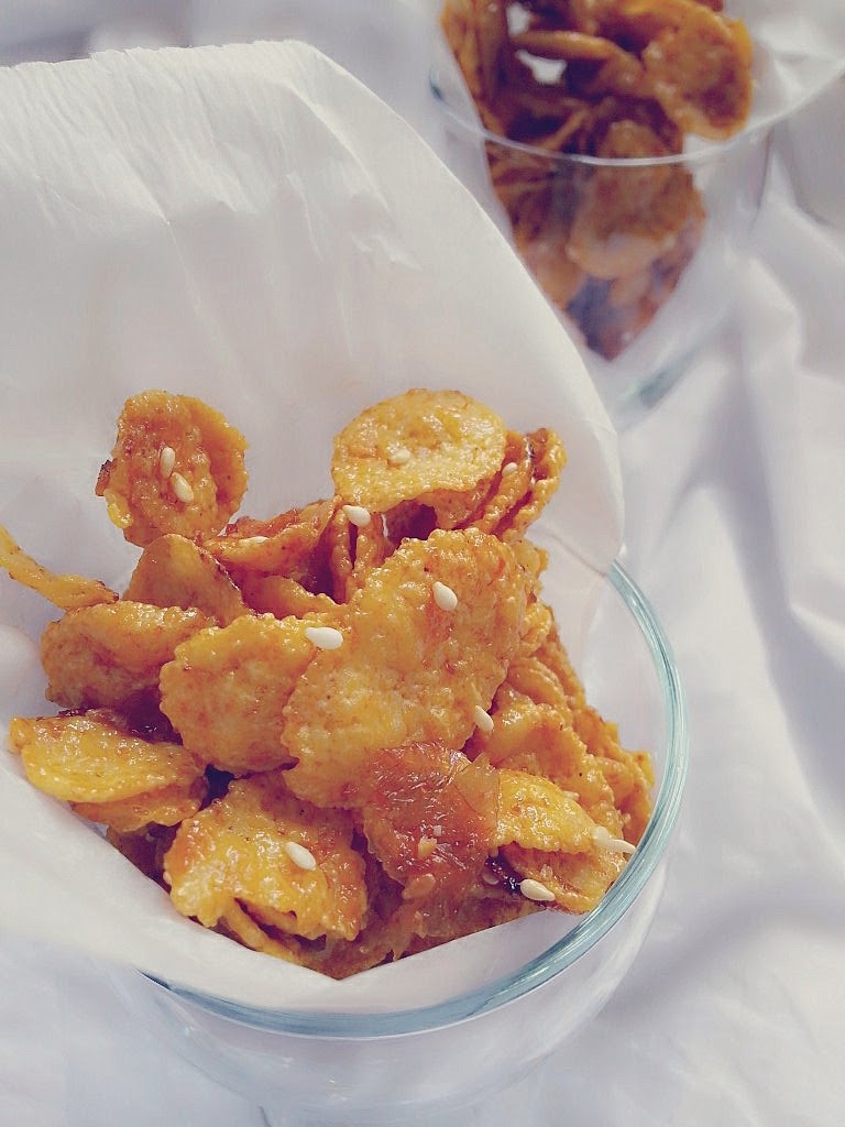 Resepi Cornflakes Madu Pedas Rangup - Ke Surakarta