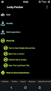 Cara menghilangkan iklan di android dengan lucky pacther