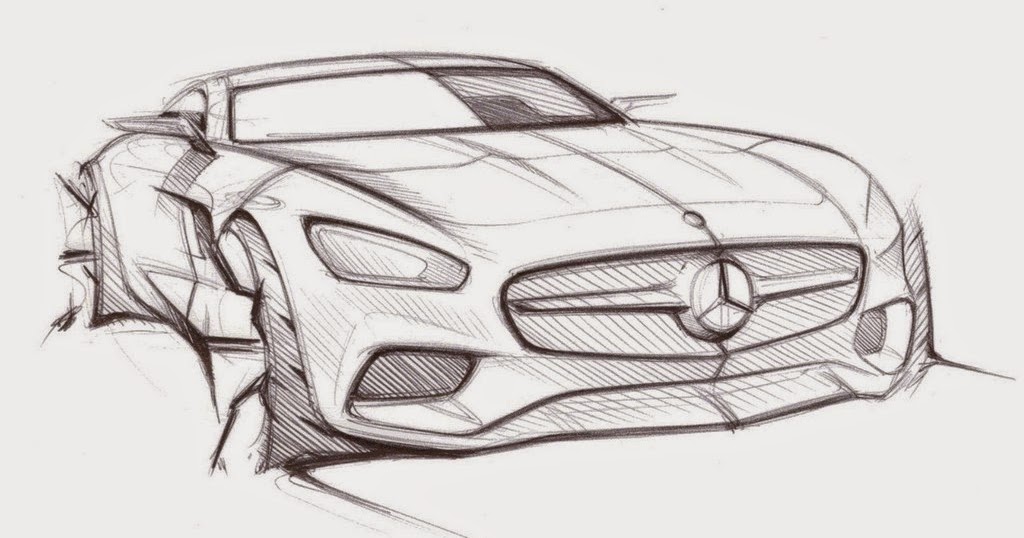  Mercedes  pr sentiert offizelle Design Skizzen vom neuen 