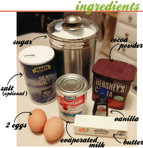homemade chocolate pie ingredients