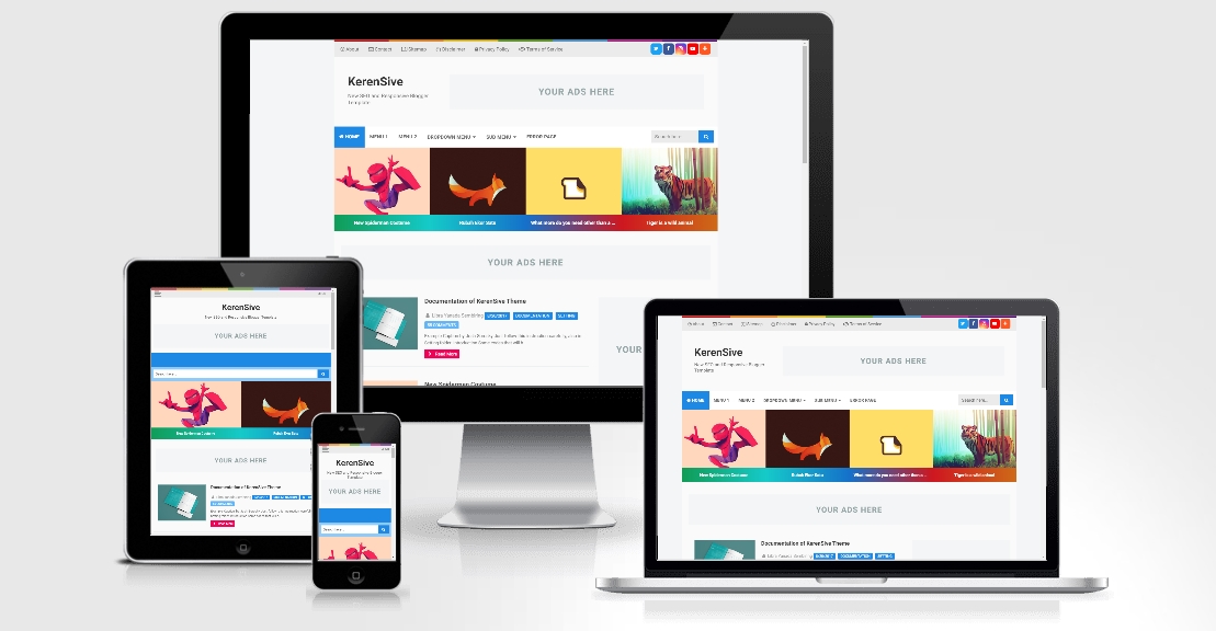 Kerensive - Responsive Blogger Template