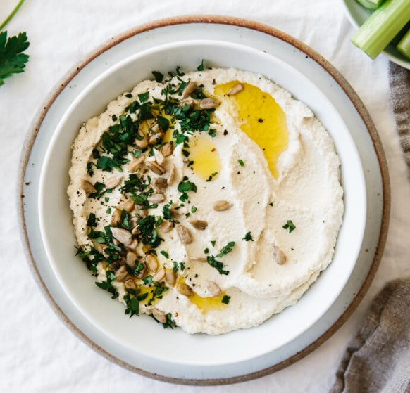 ROASTED CAULIFLOWER HUMMUS #ketodiet #hummusrecipe