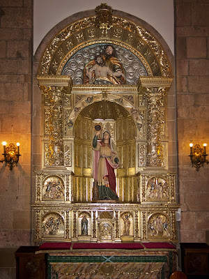 retablo, Santa Bárbara, iglesia, San Pedro, Pola de Siero