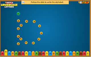 http://www.turtlediary.com/ela-games/write-lowercase-letters.html