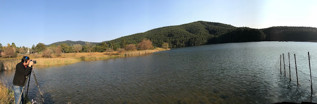 Magoebaskloof Dam, photographer taking a picture, Limpopo province