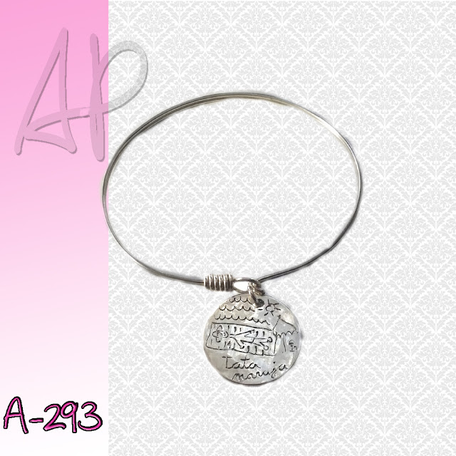 Pulsera plata personalizada