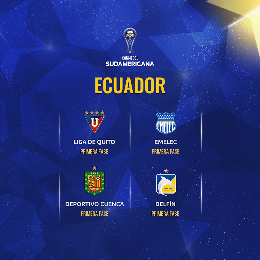 Equipos ecuatorianos clasificados a la Copa Sudamericana