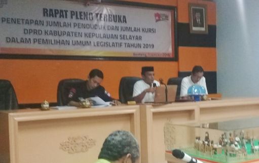 KPU Selayar Tetapkan Jumlah, Penduduk dan Kursi Dprd