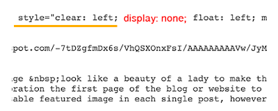 Featured Image, Place CSS to Disable Image Place CSS to Disable Image