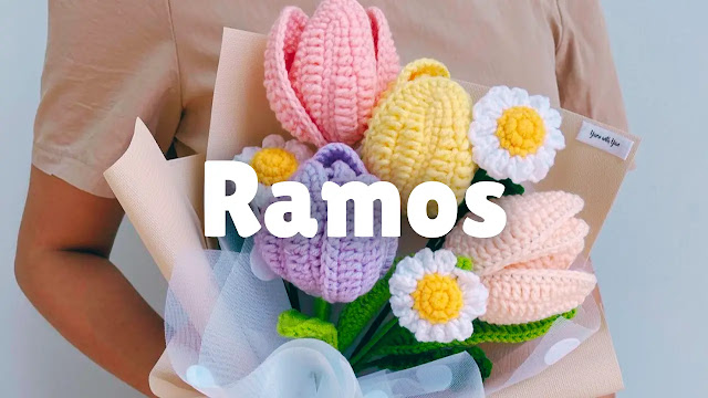 Aprende a tejer el regalo perfecto: RAMOS DE FLORES a crochet 💐