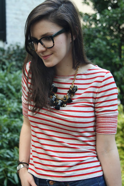 2017, summer, stripes, summer, OOTD, red lips, how to wear, 