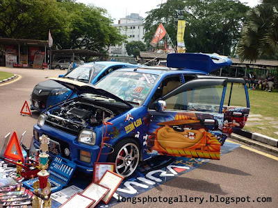 Modified Kancil with Dead or Alive sticker kancil modified