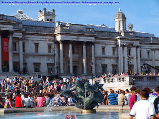 Fachada principal de la National Gallery desde Trafalgar Square