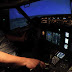 Boeing 737 simulator in the garage