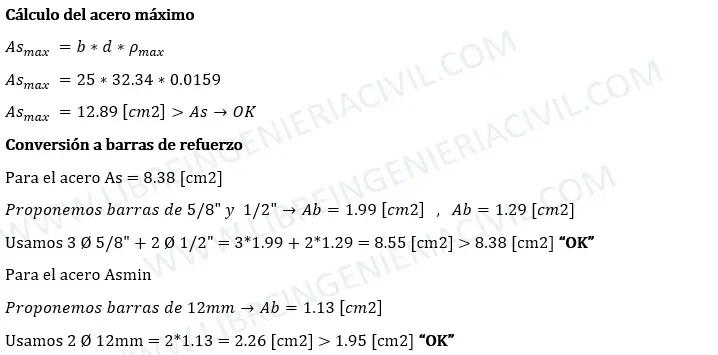 diseño estructural de vigas de concreto armado