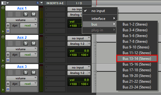 Assign Buses To Inputs In Pro Tools