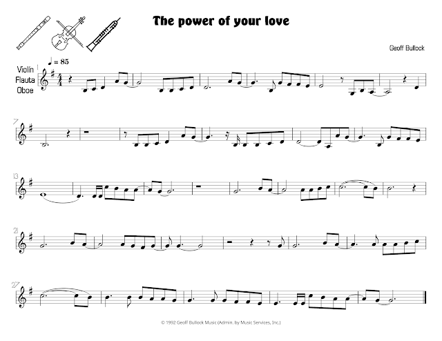 El poder de tu amor | The power of your love | Por tu gracia y amor | Flauta | Violín | Oboe