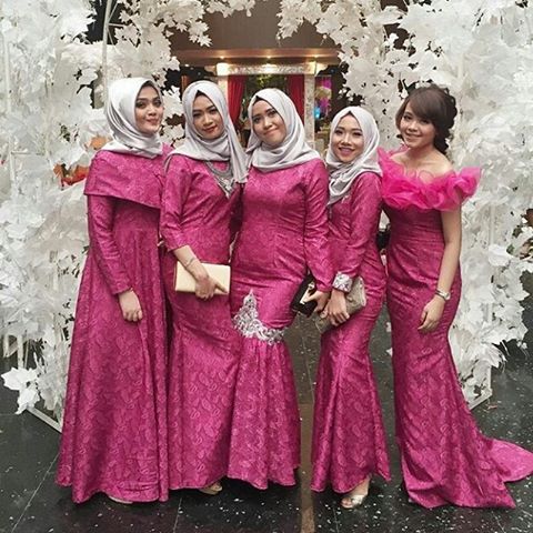 Model Dress Kebaya Pink Modern Inspirasi Kebaya Indonesia