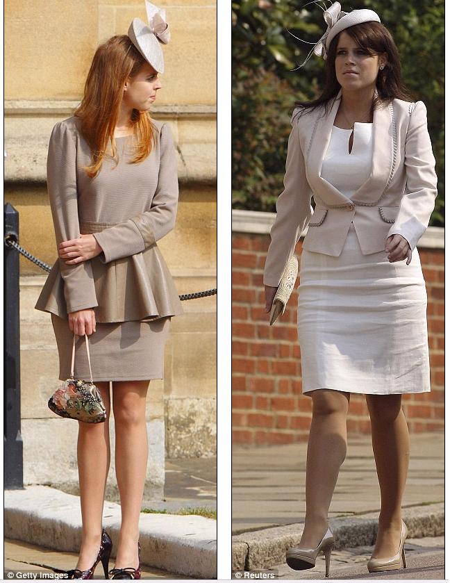 princesses beatrice and eugenie. Beatrice and Eugenie chose