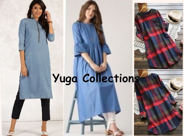 Denim latest kurti styles