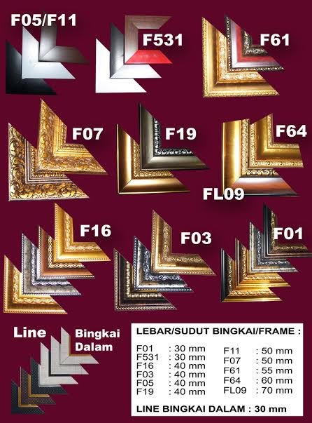 FRAME BINGKAI FOTO PIGURA TANGSEL: DAFTAR HARGA FRAME BINGKAI