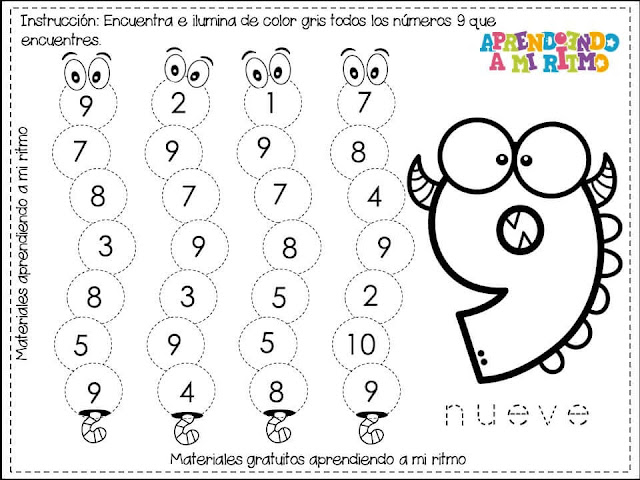 fichas-trabajar-aprender-numeros-preescolar