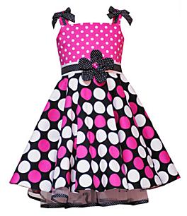 Pink Polka  Dress on Style Or Fashion World   White Pink And Black Polka Dot Dress