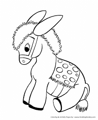 Cute Donkey Coloring Pages For Print Ideas