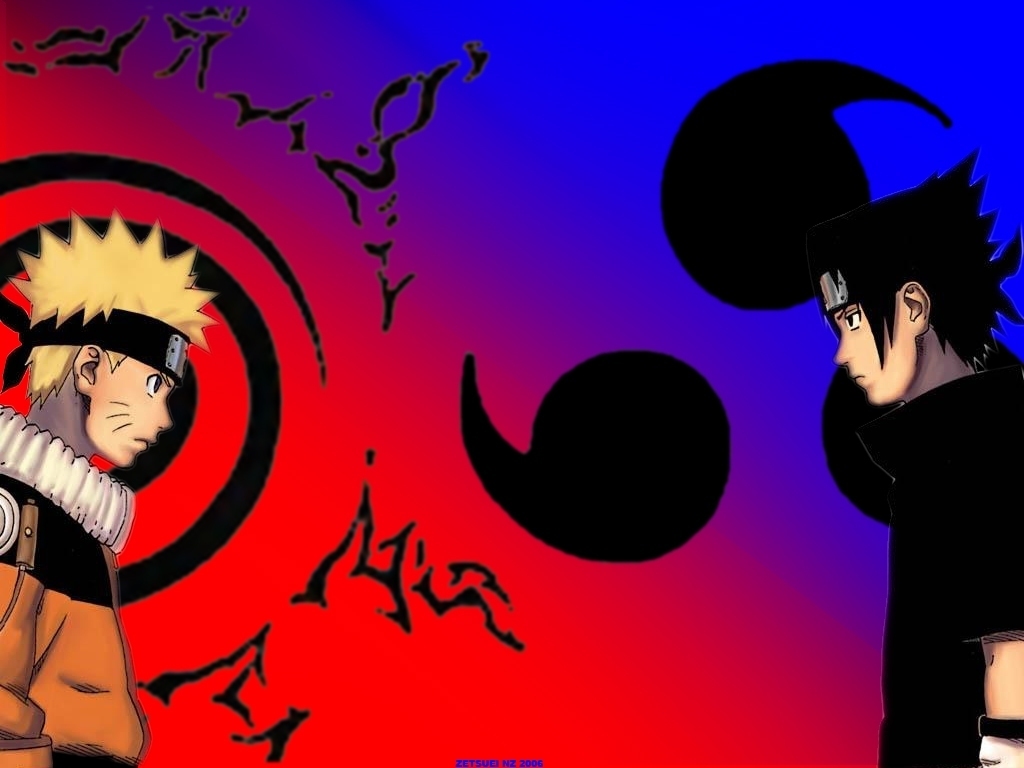 Naruto Kid VS Sasuke Wallpaper